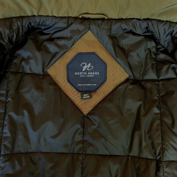 NORTH AWARE Men's Smart Parka Wind/Water/Odor Resistant Jacket Remvble Vest Sz M - Picture 3 of 10
